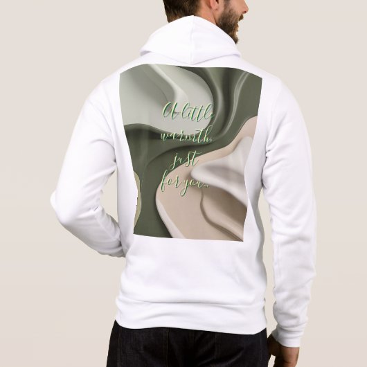 Volledige zip hoodie in stijlvolle graphics (Achterkant)