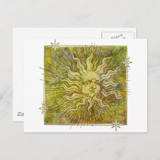 volledige zonnezijde briefkaart (Voorkant / Achterkant)