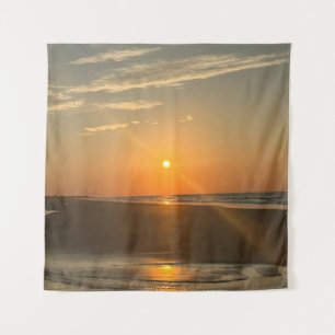 Volledige zonsopgang op Isle Of Palms, South Carol Wandkleed