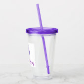 VolledigNippy Tumbler Paars Cat Acryl Drinkbeker (Links)