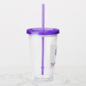 VolledigNippy Tumbler Paars Cat Acryl Drinkbeker (Rechts)