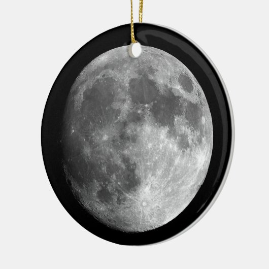 Vollemaan Afbeelding BnW Ornament (Links)