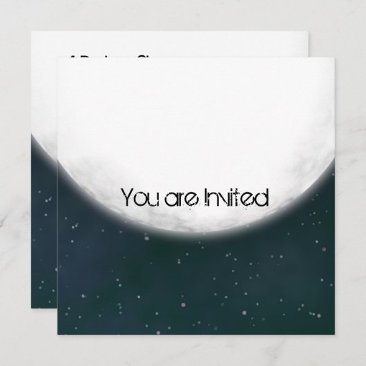 Vollemaan Baby shower Kaart (Voorkant / Achterkant)