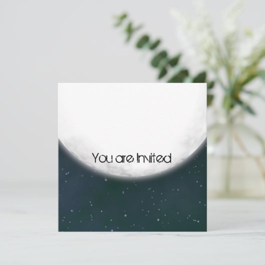 Vollemaan Baby shower Kaart (Staand voorkant)