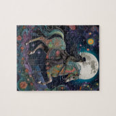 Vollemaans Halloween Paardrijder Legpuzzel (Horizontaal)