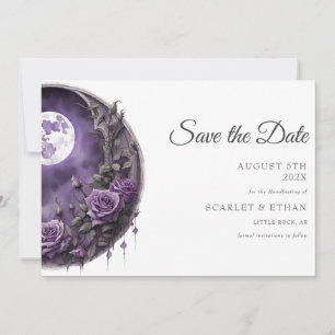 Vollemaans Tuindeur Paarse Roos Boho Handfasting Save The Date