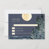 Vollemaansbos en Lake RSVP-kaart Bedankkaart (Voorkant)