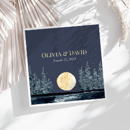 Vollemaansbos en meer bruiloft servetten