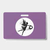 Vollemaansfeeën Plastic Badge - Horizontaal (Achterkant)