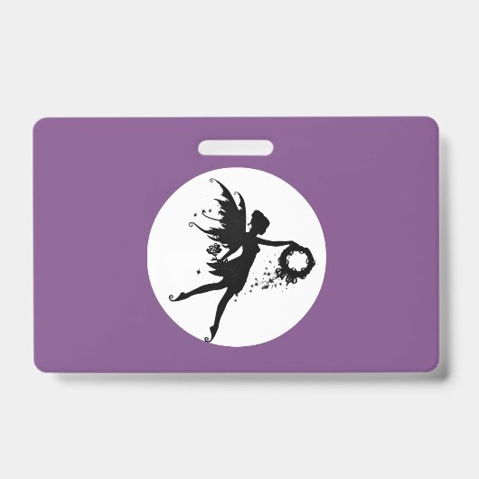 Vollemaansfeeën Plastic Badge - Horizontaal (Voorzijde)