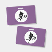 Vollemaansfeeën Plastic Badge - Horizontaal (Voor- en achterkant)