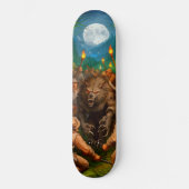 Vollemaansweerwolf Lycanthrope wraak Persoonlijk Skateboard (Voorkant)