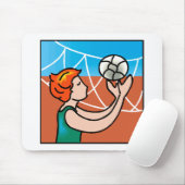 Volley Ball girl Muismat (Met muis)