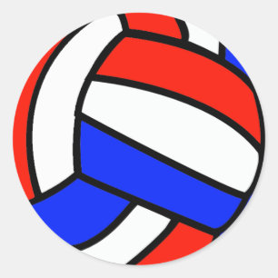Volley Ball Ronde Sticker