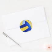 Volley Ball Ronde Sticker (Envelop)