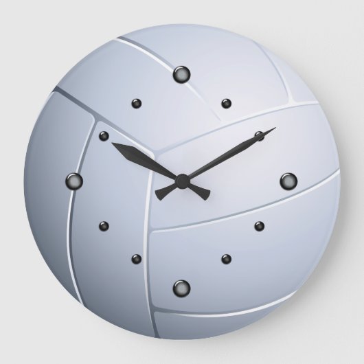 Volley Ball Wall Clock Grote Klok (Voorkant)