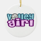 Volley Girl Keramisch Ornament (Voorkant)
