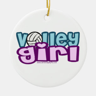Volley Girl Keramisch Ornament