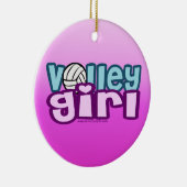 Volley Girl Keramisch Ornament (Rechts)