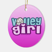 Volley Girl Keramisch Ornament (Links)