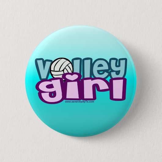 Volley Girl Ronde Button 5,7 Cm (Voorkant)