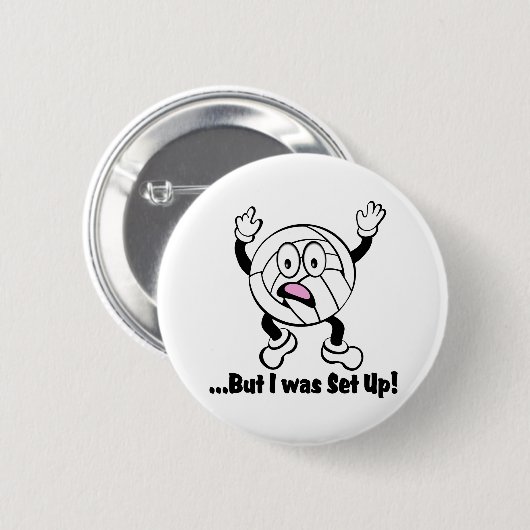 Volley guy ronde button 5,7 cm (Voorkant /achterkant)