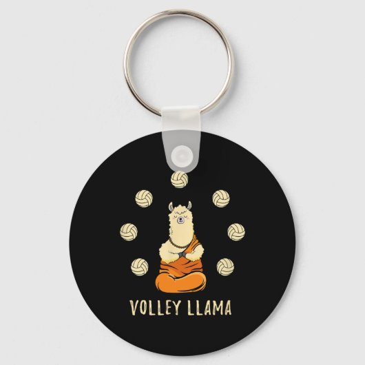 Volley Llama Lover Schattig Volleybal Team Voor Me Sleutelhanger (Voorkant)