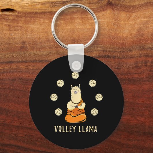 Volley Llama Lover Schattig Volleybal Team Voor Me Sleutelhanger (Voorkant)