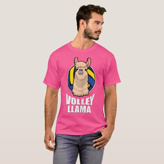 Volley Llama Volleybal T-shirt (Voorkant volledig)