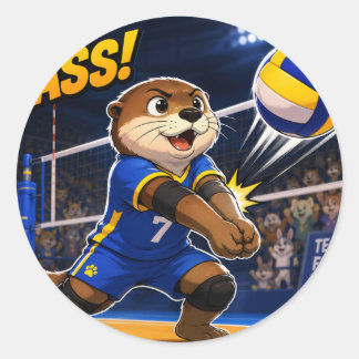 VOLLEY PASS OTTER VOLLEYBAL STICKER