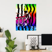 Volley smash graffiti poster (Thuiskantoor)