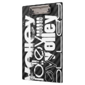 Volley; zwarte en donkergrijze strepjes klembord (Links)