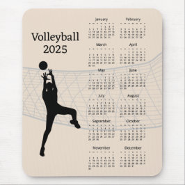 Volleybal 2025 Kalender Muismat