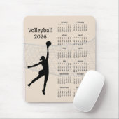 Volleybal 2026 Kalender Muismat (Met muis)