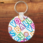 Volleybal 365 dagen per jaar sleutelhanger (Voorkant)