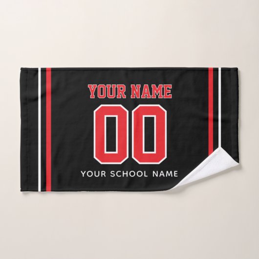 Volleybal aangepaste naam & rugnummer, teamcadeau handdoek (Handdoek)