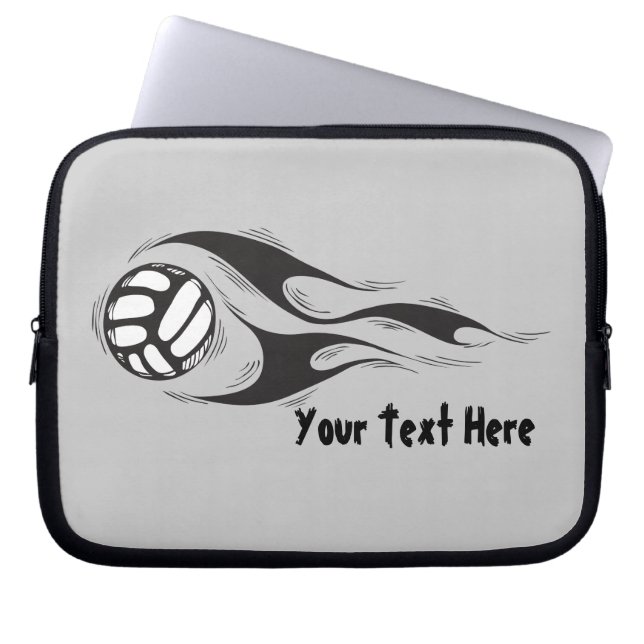 Volleybal (aanpasbaar) laptop sleeve (Voorkant)