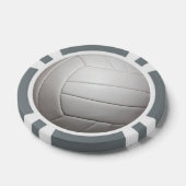 Volleybal aanpasbare poker chips (Enkel)
