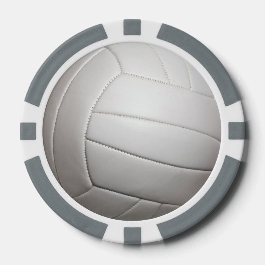 Volleybal aanpasbare poker chips (Voorkant)