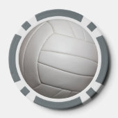 Volleybal aanpasbare poker chips (Achterkant)