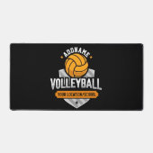Volleybal ADD TEKST School Varsity Team Speler Bureaumat (Voorkant)