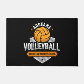 Volleybal ADD TEKST School Varsity Team Speler Deurmat (Voorkant)