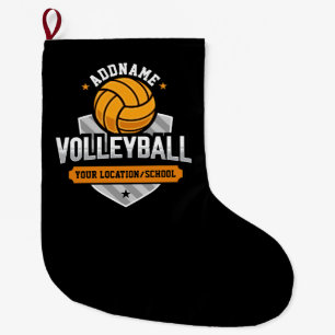 Volleybal ADD TEKST School Varsity Team Speler Grote Kerstsok