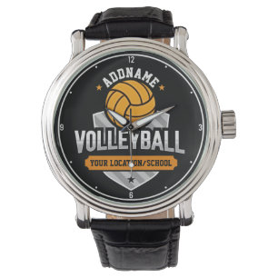 Volleybal ADD TEKST School Varsity Team Speler Horloge
