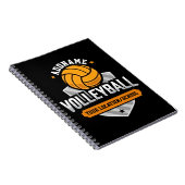 Volleybal ADD TEKST School Varsity Team Speler Notitieboek (Rechterzijde)