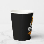 Volleybal ADD TEKST School Varsity Team Speler Papieren Bekers (Rechts)