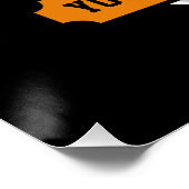 Volleybal ADD TEKST School Varsity Team Speler Perfect Poster (Hoek)