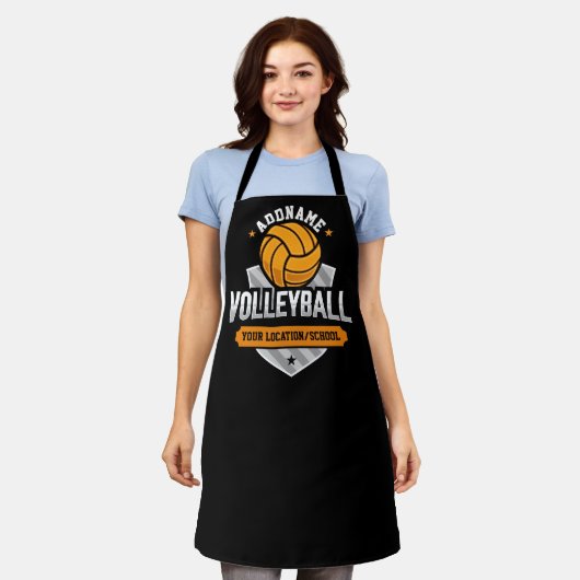 Volleybal ADD TEKST School Varsity Team Speler Schort (Gedragen)