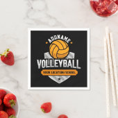 Volleybal ADD TEKST School Varsity Team Speler Servet (Insitu)