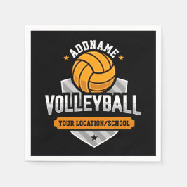Volleybal ADD TEKST School Varsity Team Speler Servet